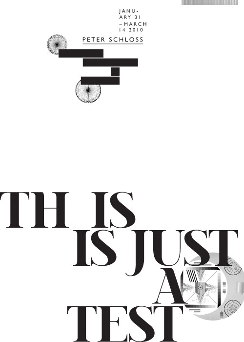 Poster series for This Is Just A Test